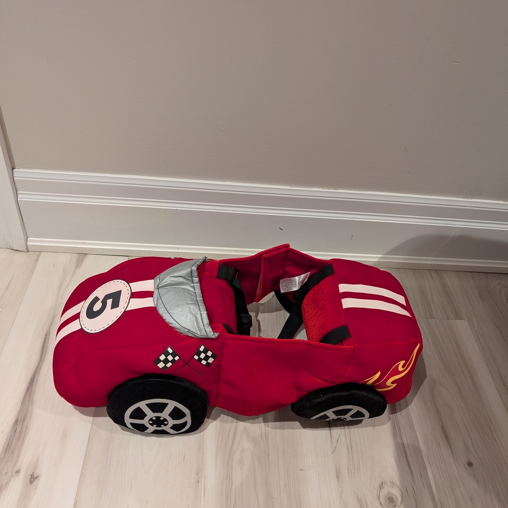 Speedy Red Plush Car And Excavator Costume for Kids